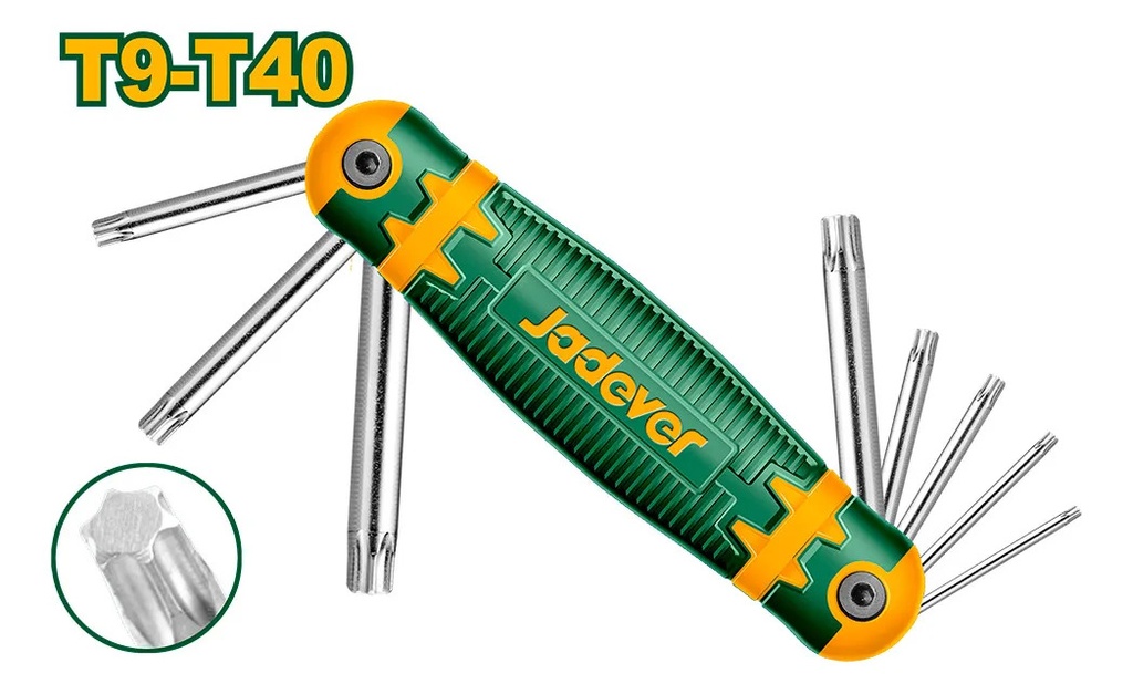 Manopla de llaves torx 8 en 1 Jadever de T9 a T40 [d]