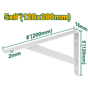 Mensula Blanca Reforzada 200x120 50kg[d]