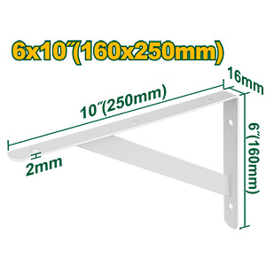 [JDZJ2325] Mensula Blanca Reforzada 250x160 50kg[d]