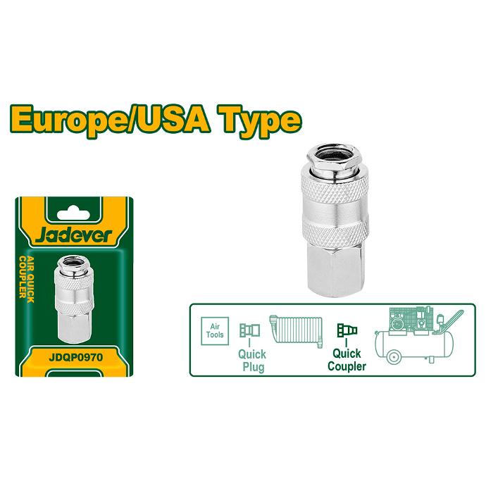 [JDQP0970] Acople rápido hembra Jadever 1/4" [d]