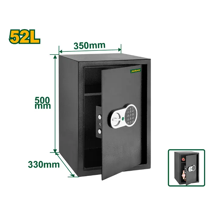 Caja fuerte electrónica Jadever 50x35x35 cm 52L [d]