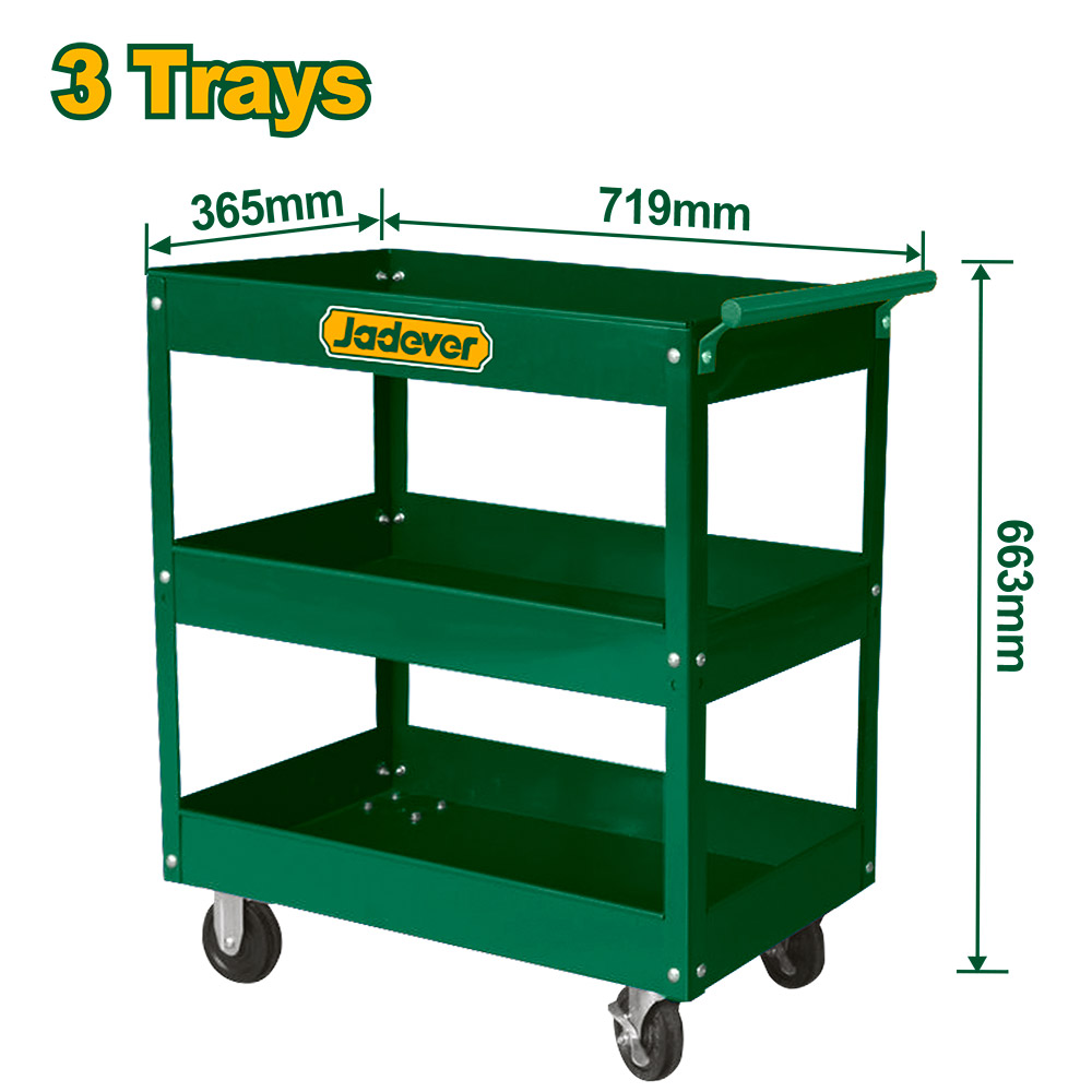 Carro con ruedas Jadever 3 bandejas [d]
