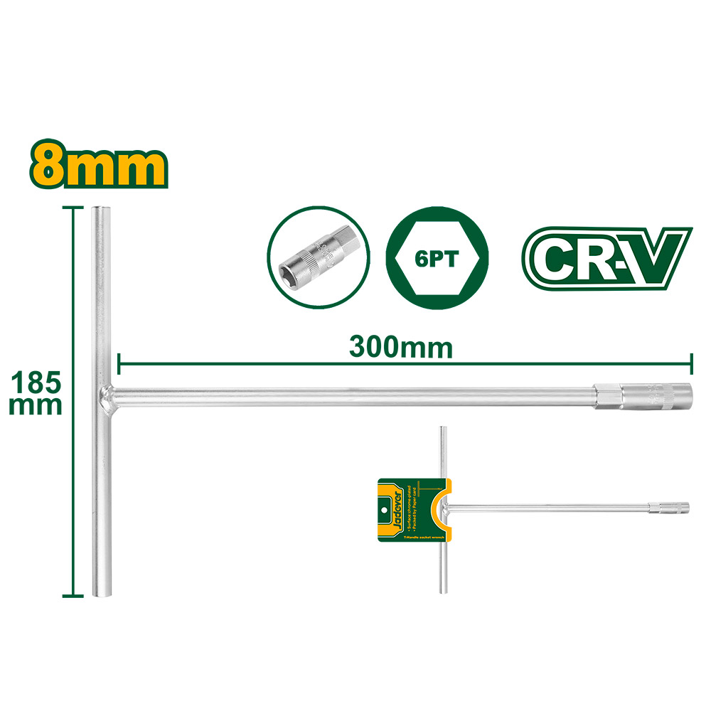 Llave de tubo en T 8mm Jadever [d]