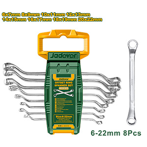 [JDFR3208] Set Llaves x8 CRV Estriadas Doble 6-22[d]