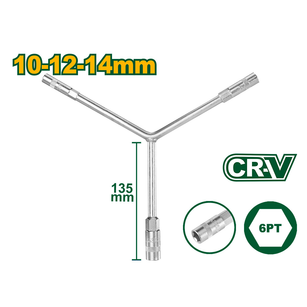 Llave de tubo en Y Jadever 10-12-14mm [d]