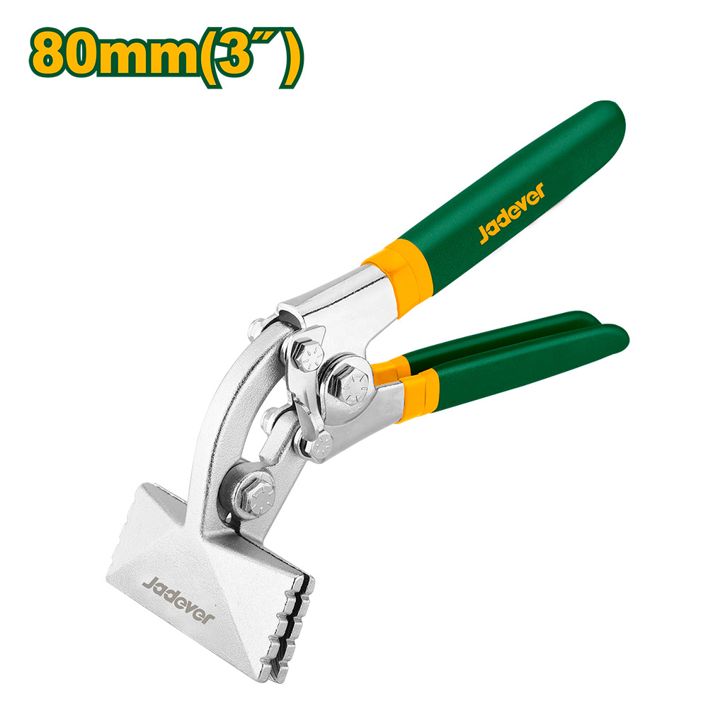 Pinza selladora manual con mandibula desplazada Jadever 80mm [d]