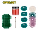 Kit de accesorios para lijado y pulido Jadever para taladro x10 piezas [d]