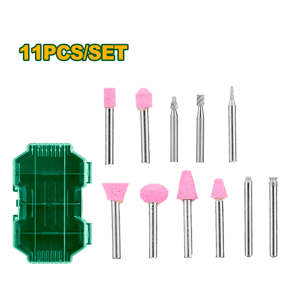 [JDRR2011] Kit de accesorios para desbaste y lijado Jadever para taladro x11 piezas [d]