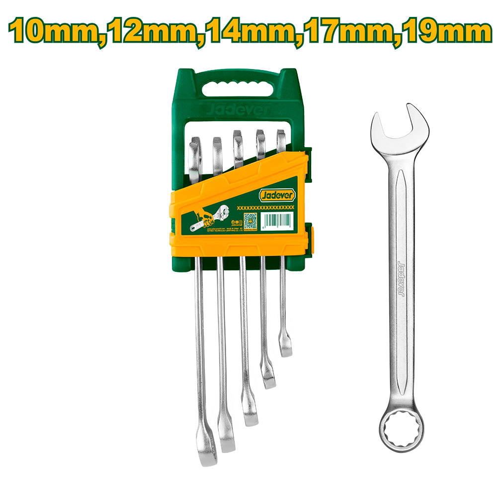 Set de llaves combinadas de 5 piezas Jadever 10 a 19mm [d]