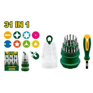 [JDSS1J31] Set Destornillador Multiple 31en1 CRV  [d]
