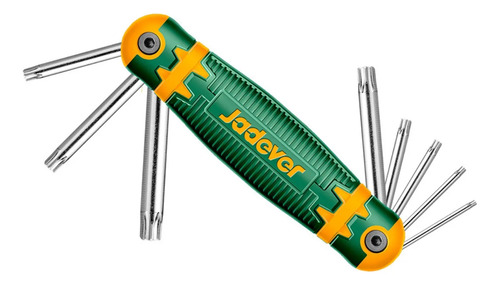 [JDHK3281] Manopla de llaves torx 8 en 1 Jadever de T9 a T40 [d]