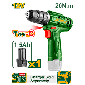 Set Taladro 12V + Bat 1.5A + Cargador 750rpm  [d]