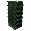 Set de gavetas apilables Jadever x6 verdes [d]