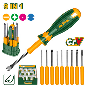 Set Destornillador Multiple 9en1 CRV PH+SL+PZ x9pcs[d]