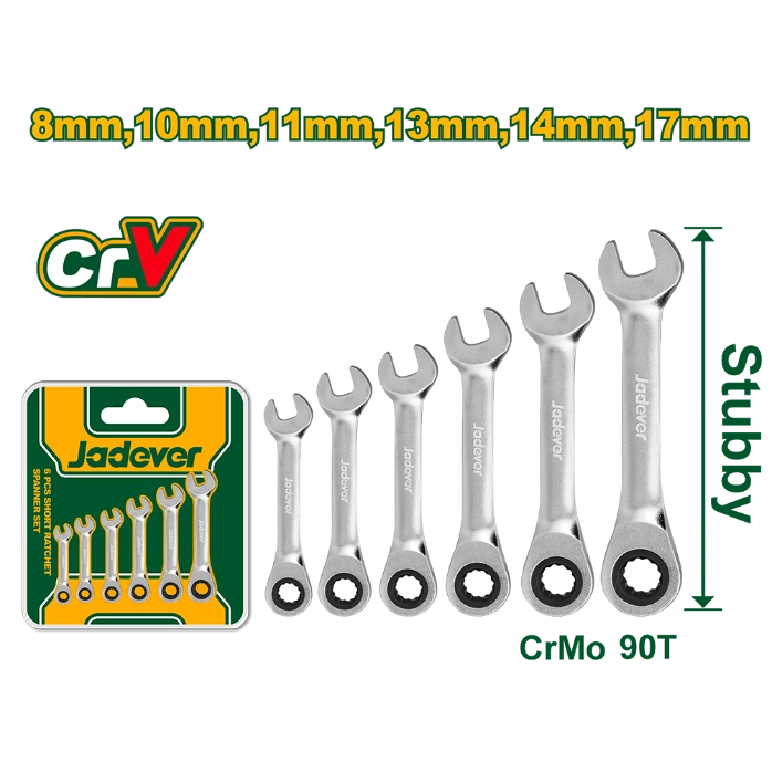 Set llaves x6 CRV Combinada cricket 8-17mm [d]
