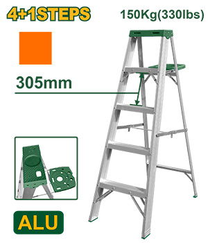 Escalera de Trabajo 4+1 Escalones Plataforma [d]