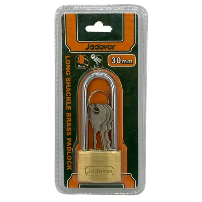 Candado de laton Jadever aro largo 30mm [d]