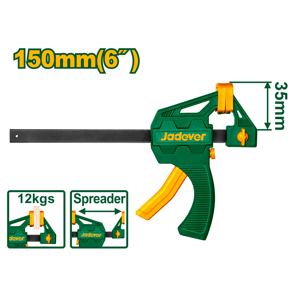 Prensa gatillo Jadever 150mm [d]