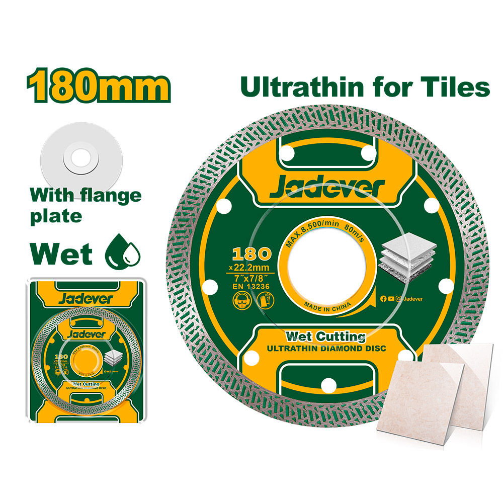 Disco diamantado ultrafino Jadever 10x180mm [d]