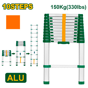[JDLD5H10] Escalera Telescópica 10 Escalones 3.2m [d]
