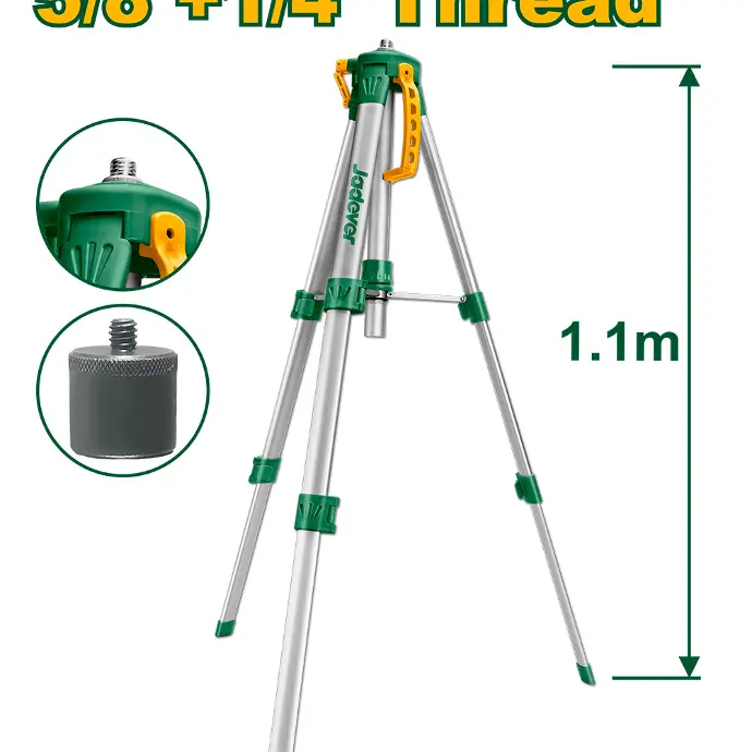 Tripode para nivel laser Jadever 0.45-1.1mts [d]
