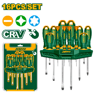 Set Destornillador x16 CRV PH+SL+T [d]