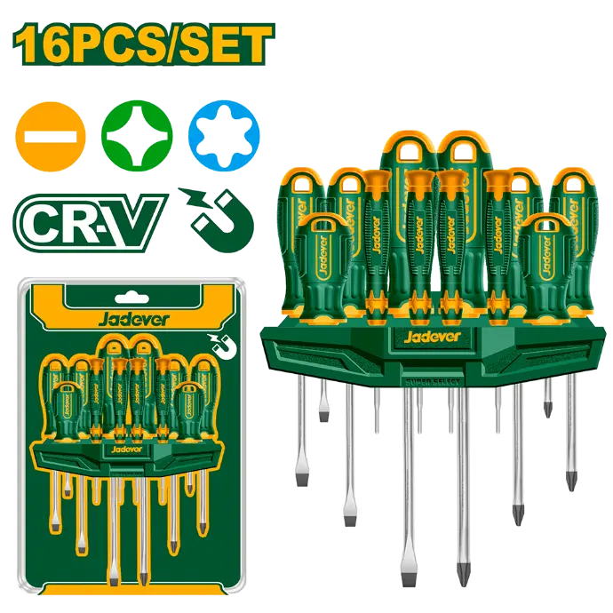 Set de Destornilladores de precision x16 CRV PH+SL+T [d]