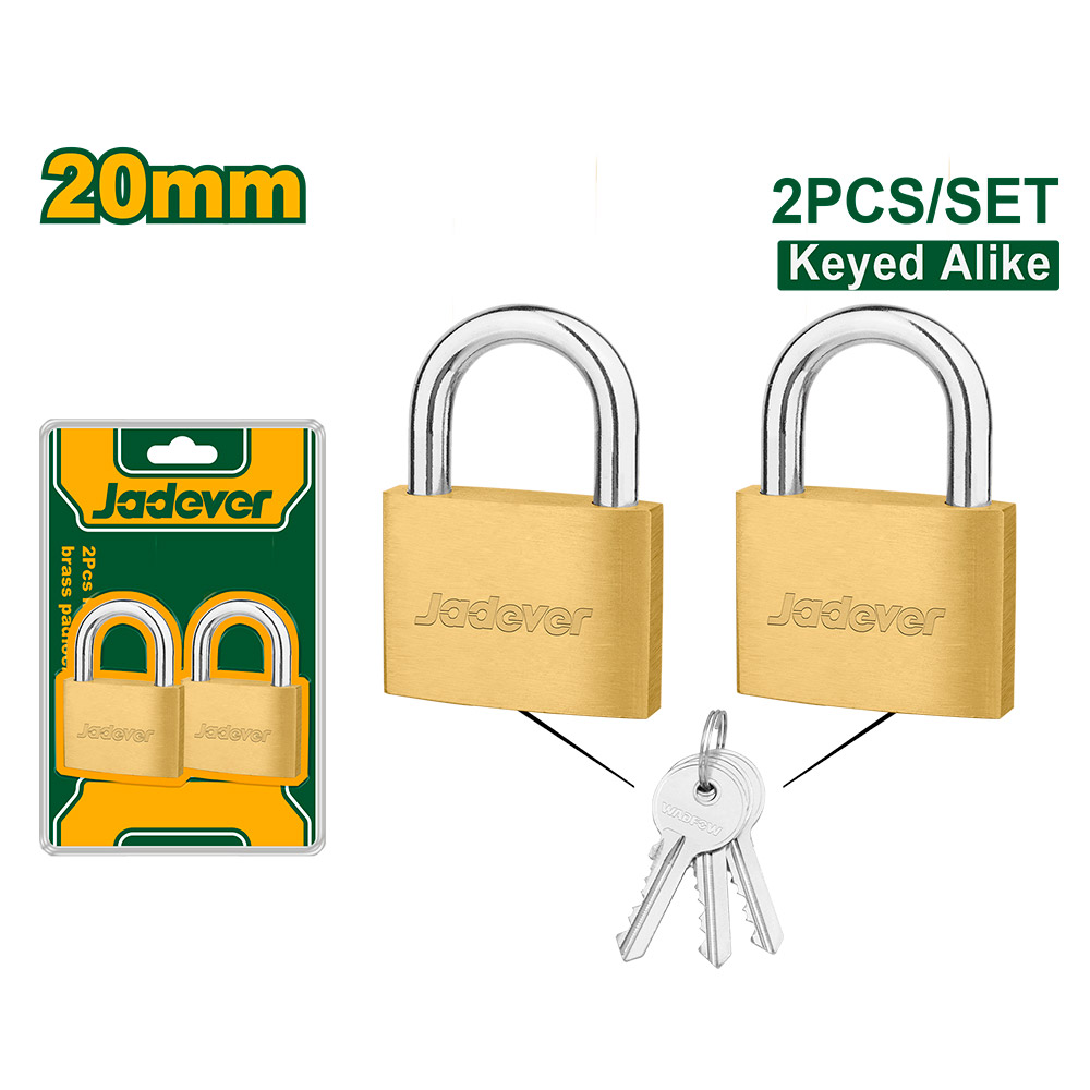 Par de candados de latón Jadever 20mm [d]