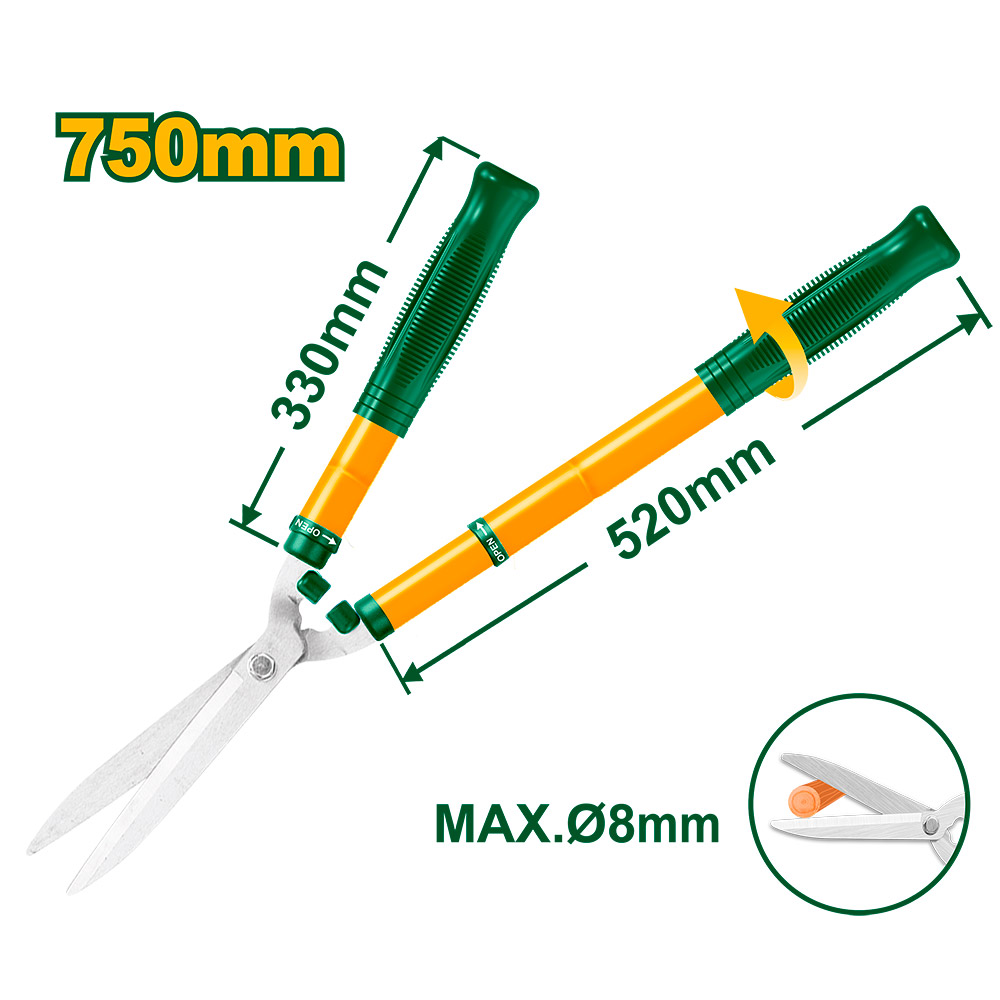 Tijera de poda Jadever telescópica 75cm [d]