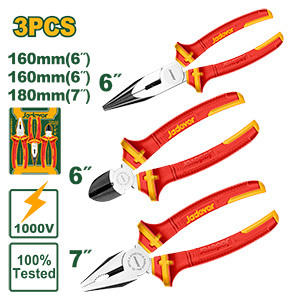 [JDPS0633] Set Pinzas y Alicates Aislados 3pcs [d]