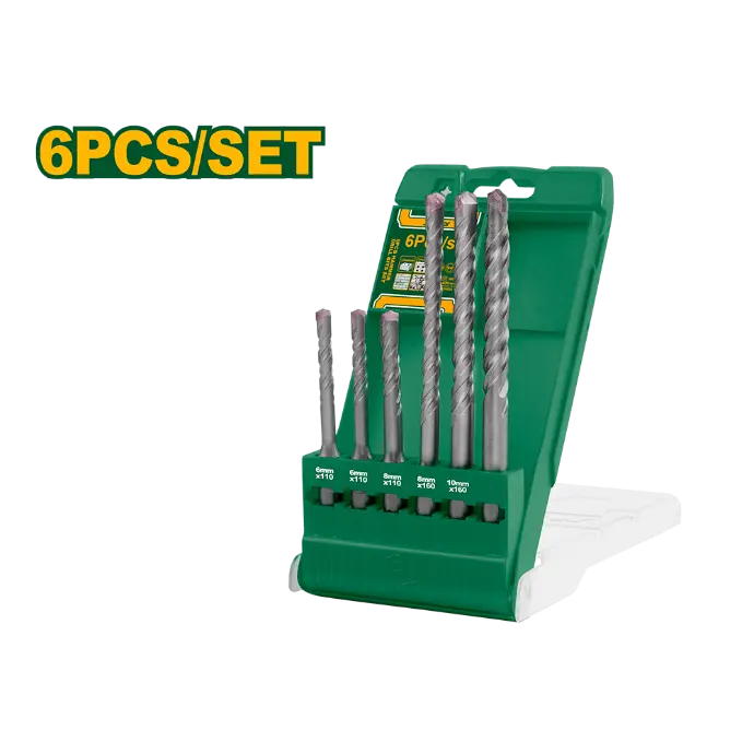 [JDHD6B06] Set de 6 mechas para taladro percutor sds plus [d]