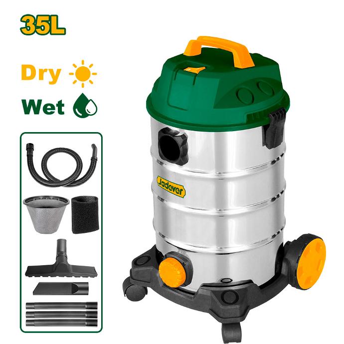 [JDVR4A35-4] Aspiradora de 35L polvo y agua Jadever sin bolsa [d]