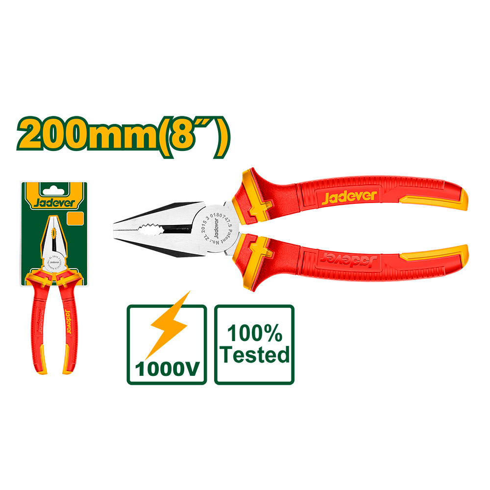 Pinza Aislada 200mm[d]