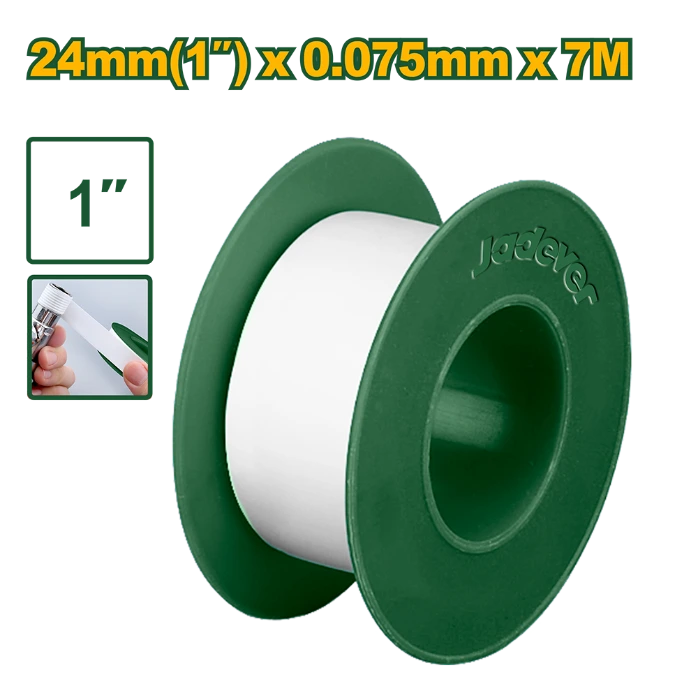 Cinta Teflón Jadever 24mmx7m blanco