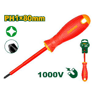 [JDSD7213] Destornillador Aislado PH1 80mm[d]