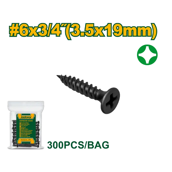 [JDXS2911] Bolsa de Tornillos Drywall Finos 3.5x19mm 300pcs [d]