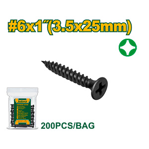 Tornillo Drywall Fino 3.5x25mm 200pcs[d]
