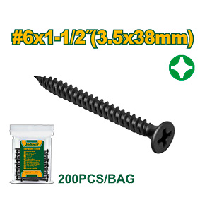 Tornillo Drywall Fino 3.5x38mm 200pcs[d]