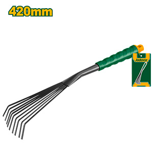 Rastrillo de mano barre hojas 38cm[d]
