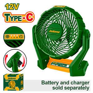 Ventilador 12V (bat no incluida) 7"  [d]