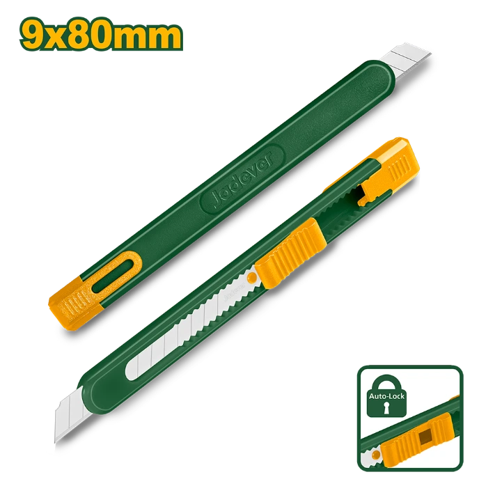 Cutter 9x80 Jadever 132mm pulsador plano