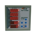 Multimedidor trifásico y analizador de red de panel Gralf con medidor de consumo y cofimetro (MGF-T3-1000MX)