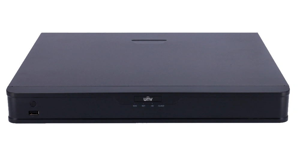 NVR 9ch Uniview 12mp, 4K, iA avanzada, i/o alarma, Onvif/RTSP Ultra H265 (NVR302-09E2)