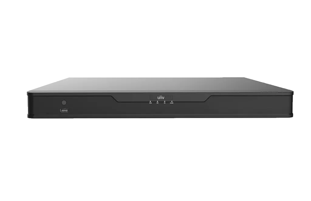 NVR 32Ch Uniview 4 discos, 8MP, 4K, iA Avanzada Intrusion/Cruce Rostro ConteoPersonas (NVR304-32S)