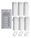 Kit Portero multifamiliar 6 botones Commax (KIT 6UM DR-6UM+6)