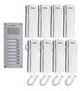 Kit Portero multifamiliar 8 botones Commax (KIT 8UM DR-8UM+8)