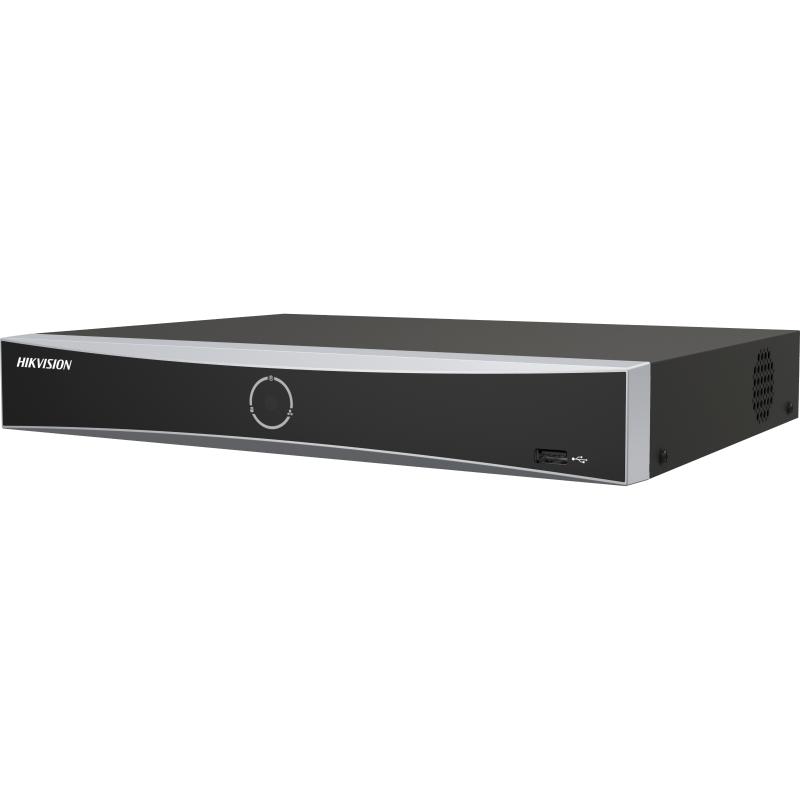 NVR PoE 4Ch Hikvision AcuSense 12MP HDMI 4K iA Reconocimiento Facial (DS-7604NXI-K1/4P)