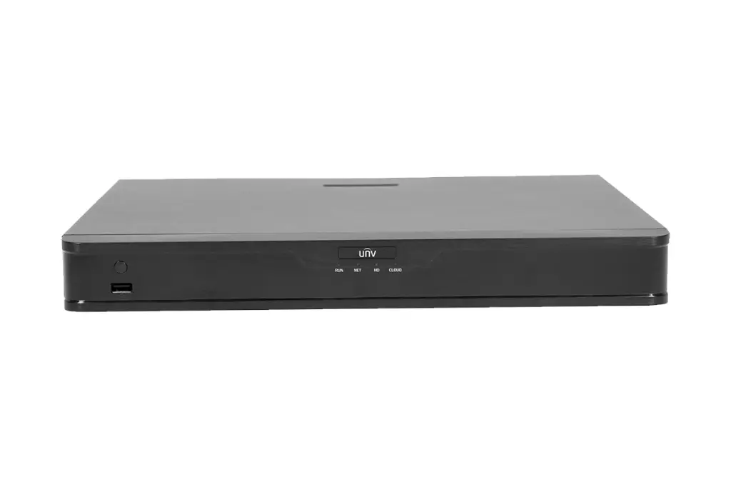 NVR 16ch Uniview 8MP iAxCamara Intrusion/Cruce BusquedaRostro ConteoPersonas Estadistica 2 discos (NVR302-16S)