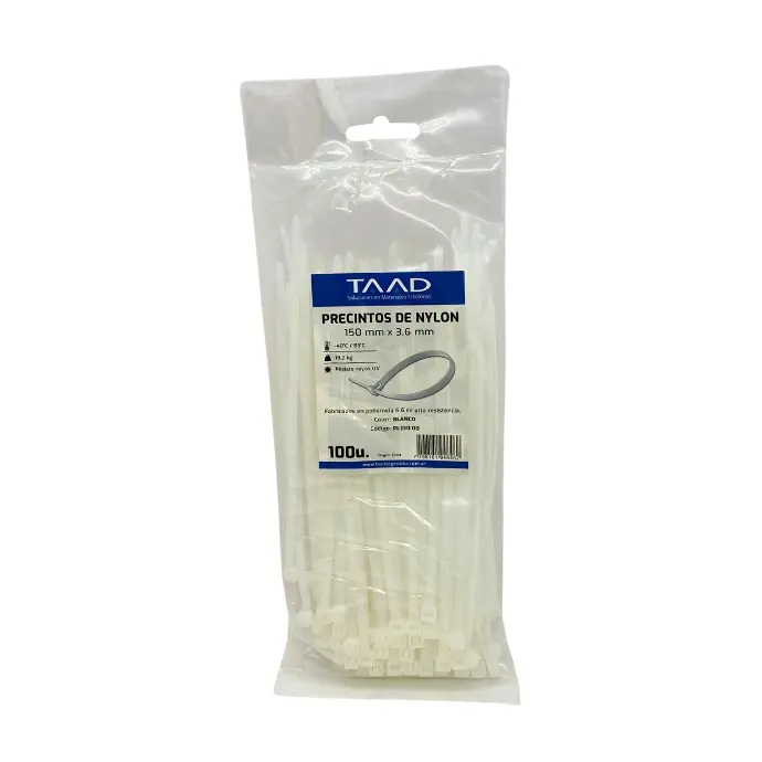 Precinto Taad blanco 3.6x150mm (PI-13000)
