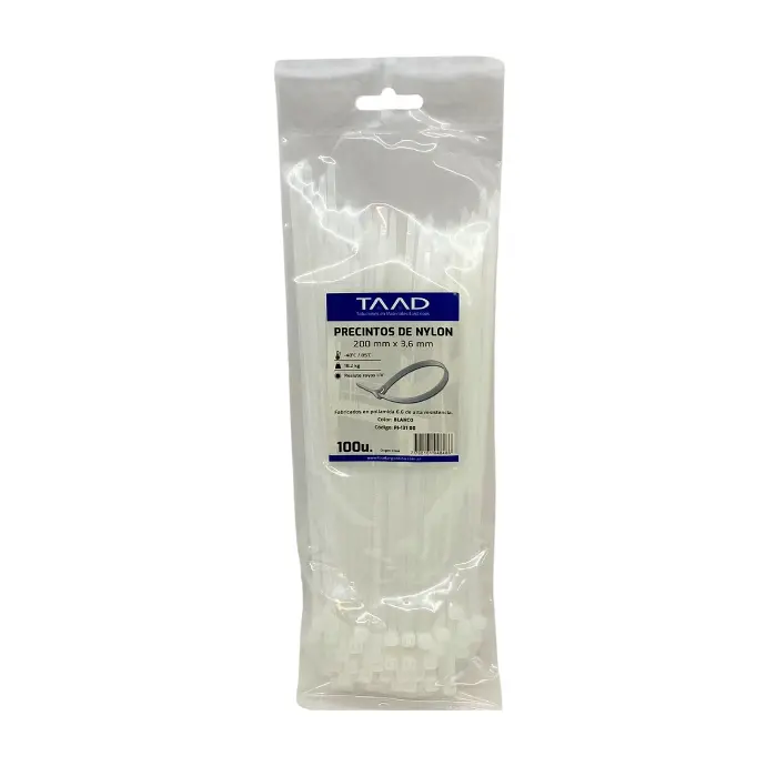 Precinto Taad blanco 3.6x200mm (PI-13100)